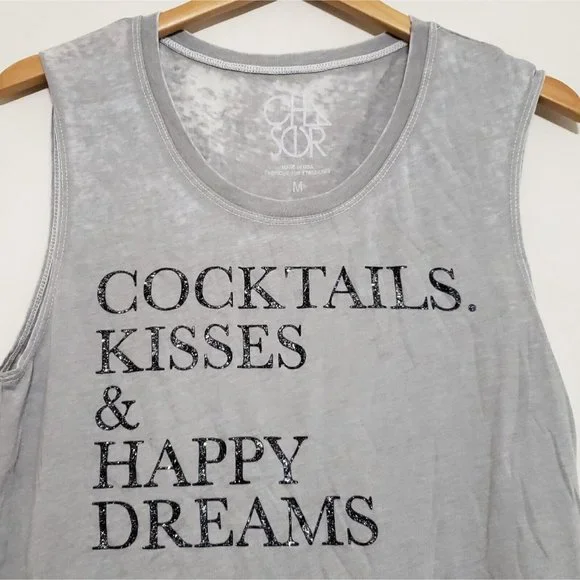 Chaser Cocktail Kisses Happy Dreams Tank Top - Picture 4 of 9